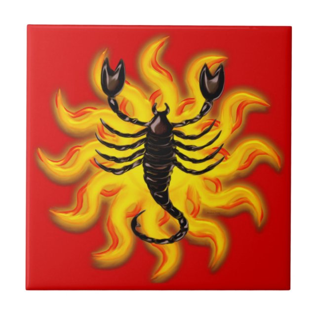 Fiery Scorpio Tile (Front)