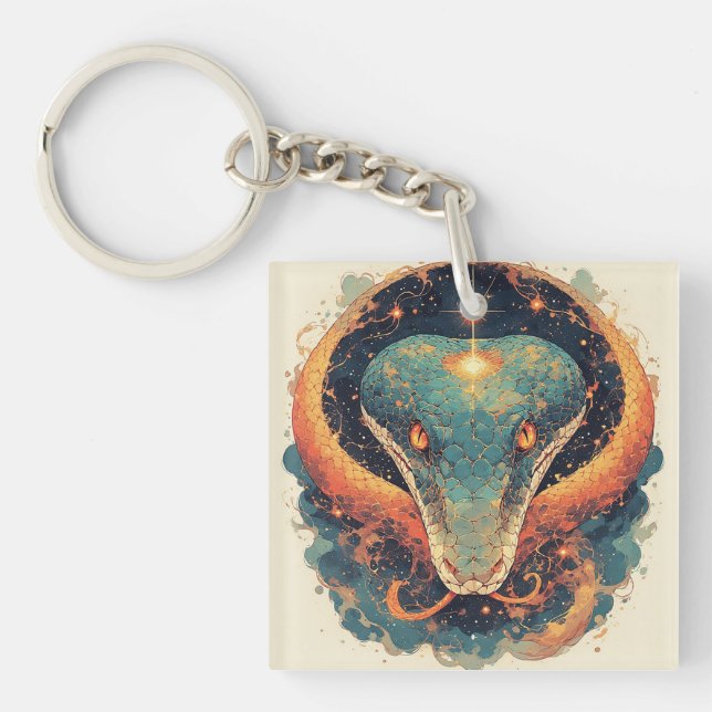 Fiery Serpent with Dynamic Energy Key Ring (Front)