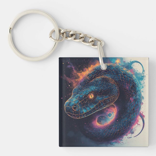 Fiery Serpent with Dynamic Energy Key Ring (Front)
