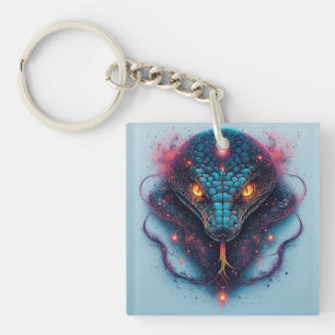 Fiery Serpent with Dynamic Energy Key Ring
