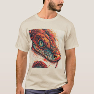 Fiery Serpent with Dynamic Energy T-Shirt