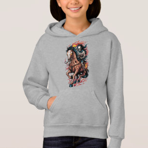 Fiery Skeleton Rider on a Galloping Horse