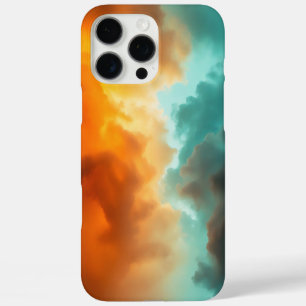 Fiery Sky Abstract Design Vibrant Color Contrast iPhone 16 Pro Max Case