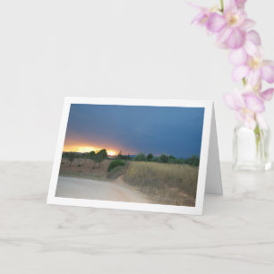 Fiery Sky Landscape Card