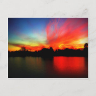Fiery Sky Postcard