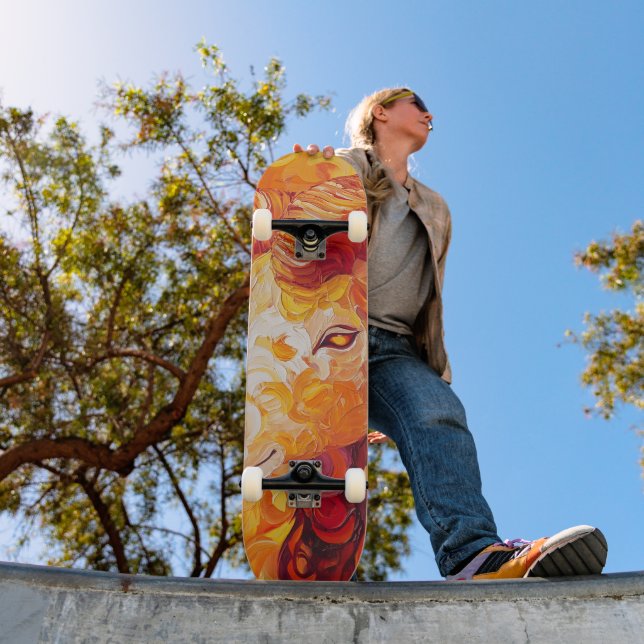 Fiery Solar Capricorn Spirit Skateboard (Outdoor 1)