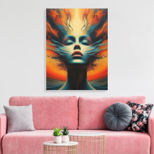 Fiery Soul Canvas Print