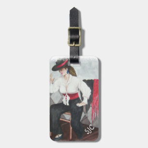 FIERY SPANISH DANCER PERSONALIZED LUGGAGE TAG