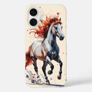 Fiery Spirit - Bold Horse Watercolor Phone Case