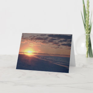 'Fiery Sunrise' Blank Greeting Card