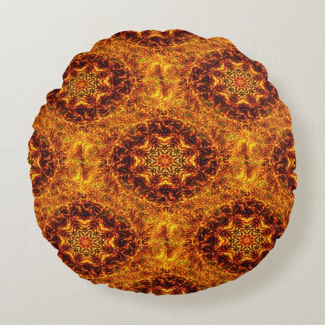 Fiery Suns..... Round Cushion (Front)