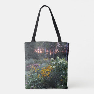 Fiery Sunset in the Late Season Garden Tote Bag