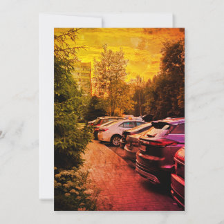 Fiery Sunset Urban Invitation – Customisable