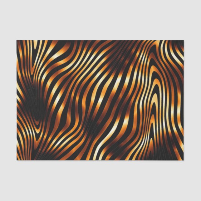 Fiery Tiger Stripes Tissue Paper (Front)
