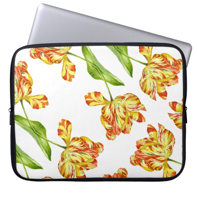 Fiery Tulips on 15" Laptop Sleeve (Front)