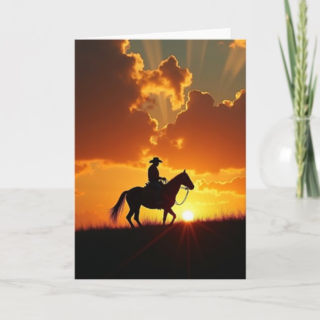 Fiery Twilight Fathers Day Card (Front)