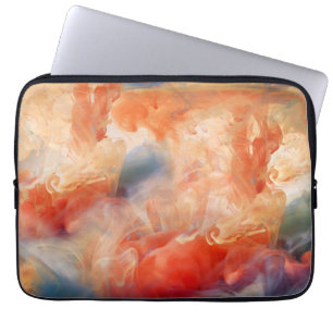 Fiery Veins of Liquid Marble Laptop Sleeve