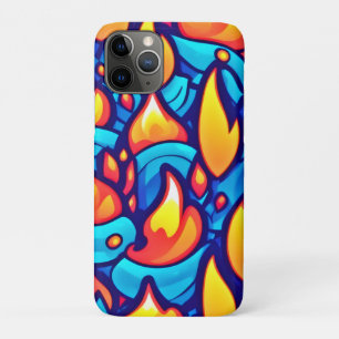 Fiery Waves Abstract Art Case-Mate iPhone Case