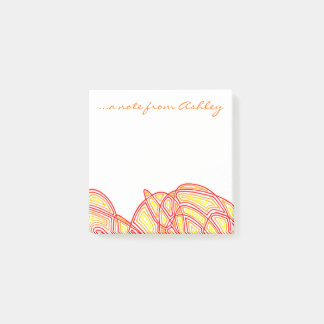 Fiery Waves Post-it Notes