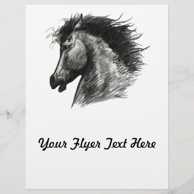 Fiery Wild Horse Flyer (Front)