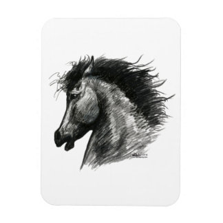 Fiery Wild Horse Magnet