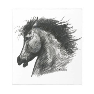 Fiery Wild Horse Notepad