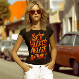 Fiery Words: Set Hearts Ablaze T-Shirt