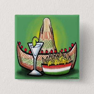 Fiesta 15 Cm Square Badge
