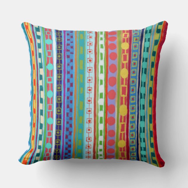 Fiesta 20 x 20 Poly Throw Pillow (Front)