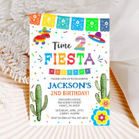 Fiesta 2nd Birthday Invitation
