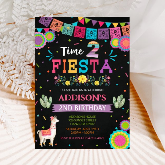 Fiesta 2nd Birthday Invitation (Creator Uploaded)