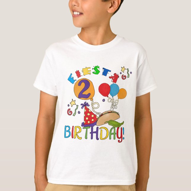 Fiesta 2nd Birthday T shirts and Gifts (Front)