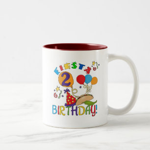Fiesta 2nd Birthday T shirts and Gifts Two-Tone Coffee Mug