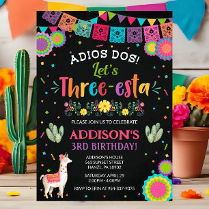 Fiesta 3rd birthday invitation