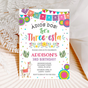Fiesta 3rd Birthday Invitation