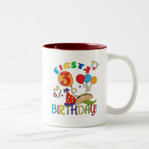 Fiesta 3rd Birthday T-shirts and Gifts Two-Tone Coffee Mug