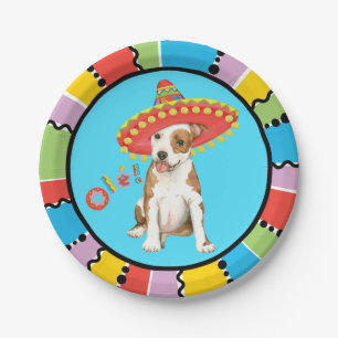 Fiesta Am Staff Paper Plate