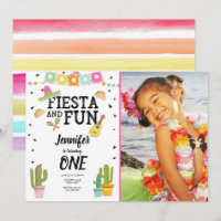 Fiesta and Fun Cactus Mexican Girl First Birthday