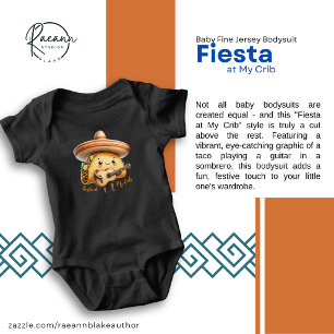 Fiesta at My Crib Baby Fine Jersey Bodysuit