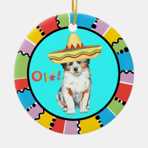 Fiesta Aussie Ceramic Tree Decoration