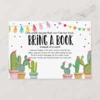 Fiesta Baby Shower Cactus Bring a book Enclosure