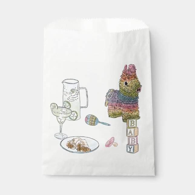Fiesta Baby Shower  Favour Bags (Front)