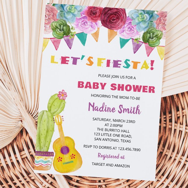 Fiesta Baby Shower Invitation (Creator Uploaded)