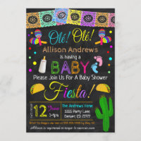 Fiesta Baby Shower Invitation