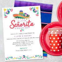 Fiesta Baby Shower Invitation – Floral Sombrero Ta