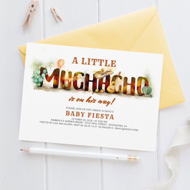 Fiesta Baby Shower Invitation Mexican Fun (Creator Uploaded)