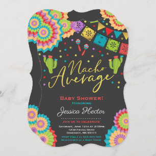 Fiesta Baby Shower Invitation Nacho Average Shower