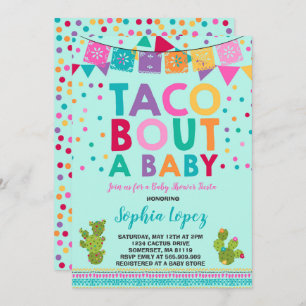 Fiesta Baby Shower Invitation Taco Bout A Baby