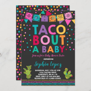 Fiesta Baby Shower Invitation Taco Bout A Baby