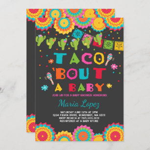 Fiesta Baby Shower Invitation Taco Bout A Baby